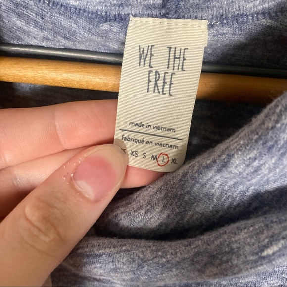 Free People We The Free Heathered Gray Free Summer Thing Cowl Neck Tank Top - Picture 5 of 8